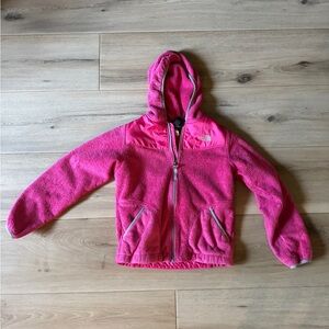 North face Pink Hooded Fleece